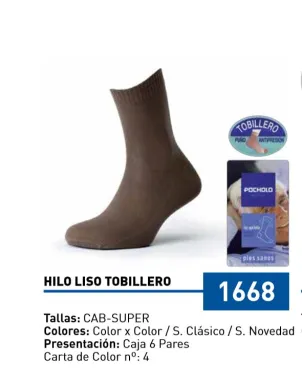 Calcetin Cro Hilo Tobillero